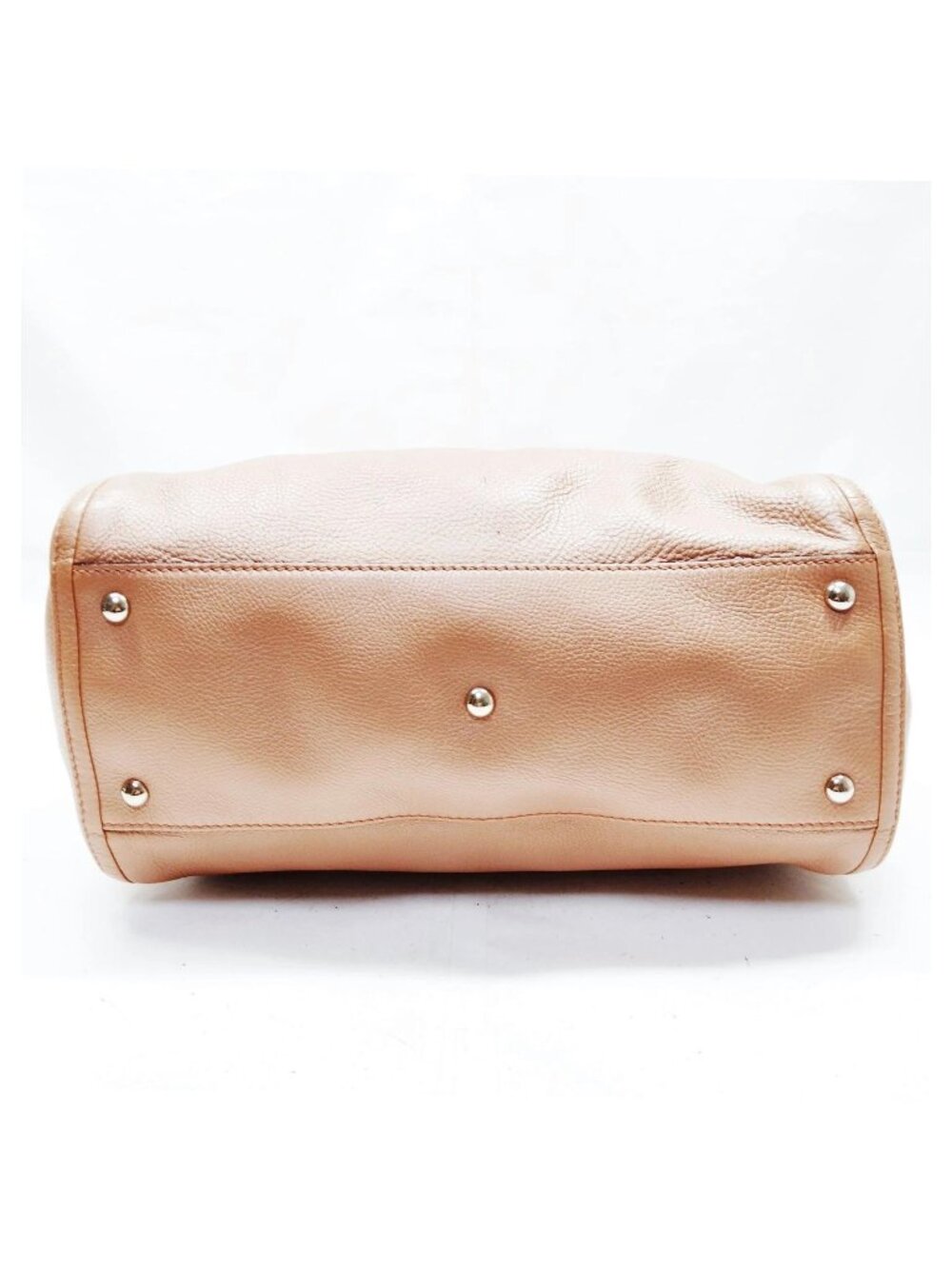 Authentic Gucci Soho Metallic Rose Gold Leather Tote Bag Tassel Shoulder Bag - Picture 6 of 16